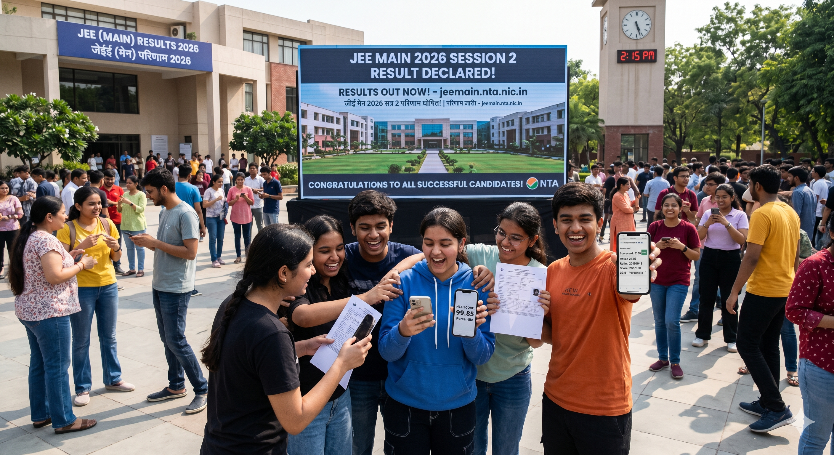 JEE Main 2026 Session 2 Results Announced: Check Your Score Now